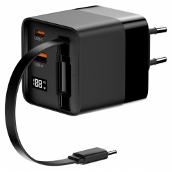 Ładowarka sieciowa Newell GaN 65 W LCD - EU